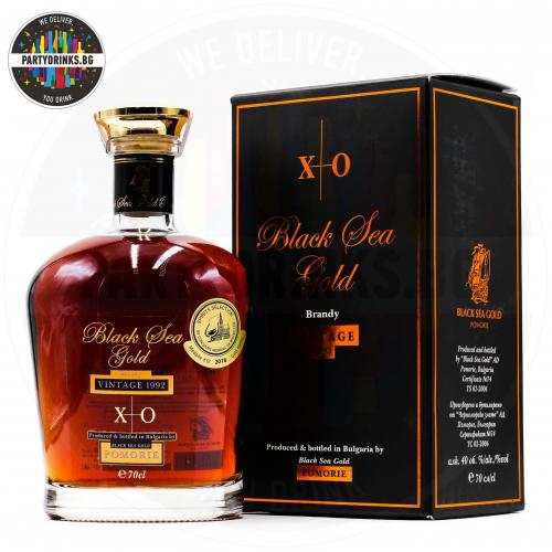 Бренди Поморие Черноморско злато XO Vintage 1992 700ml 40%